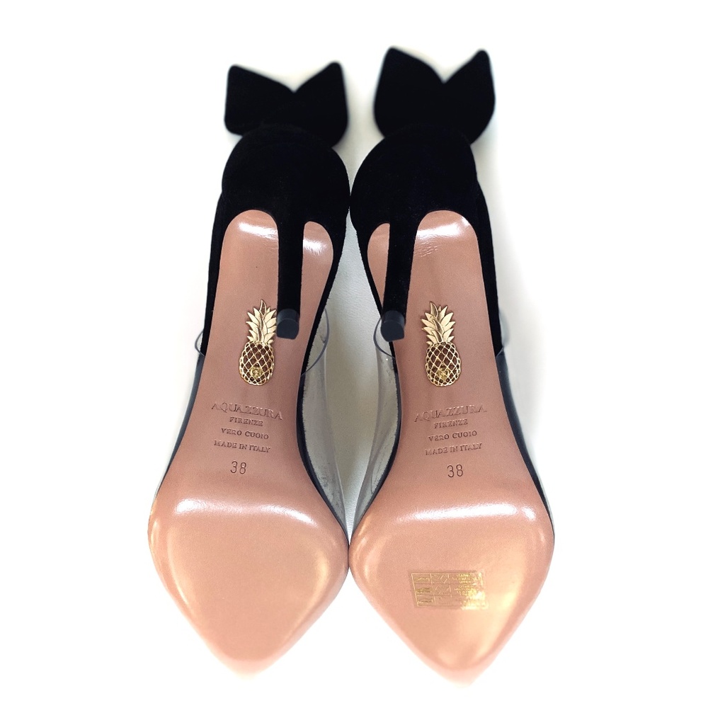 Aquazzura Bow Tie Plexi 105 Pump US8/8.5 NEW - Picture 15 of 16